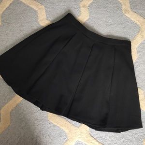 Black Pleated Skirt